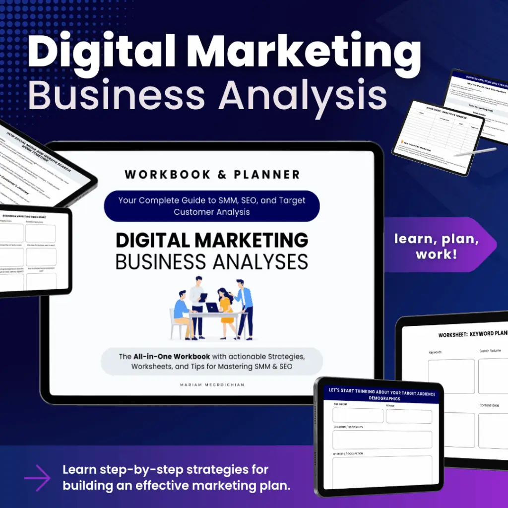 Digital Marketing Planner Workbook
